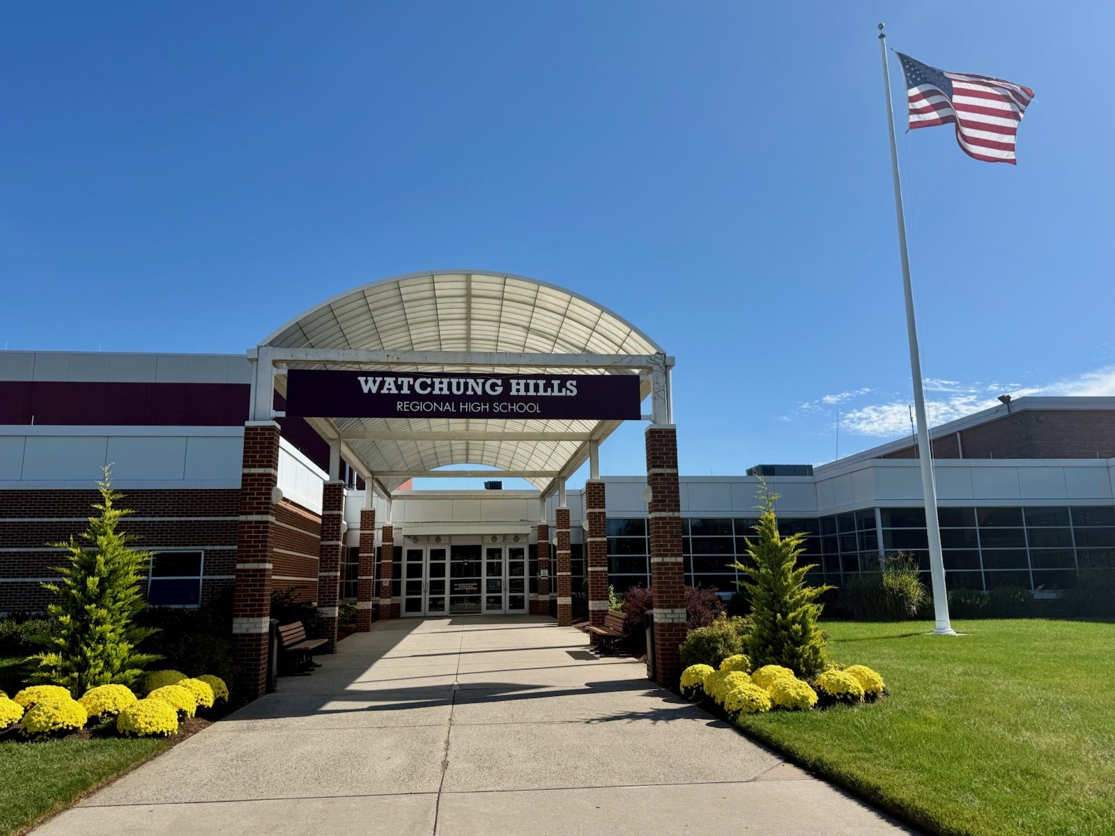 Watchung Hills Regional High School entrance